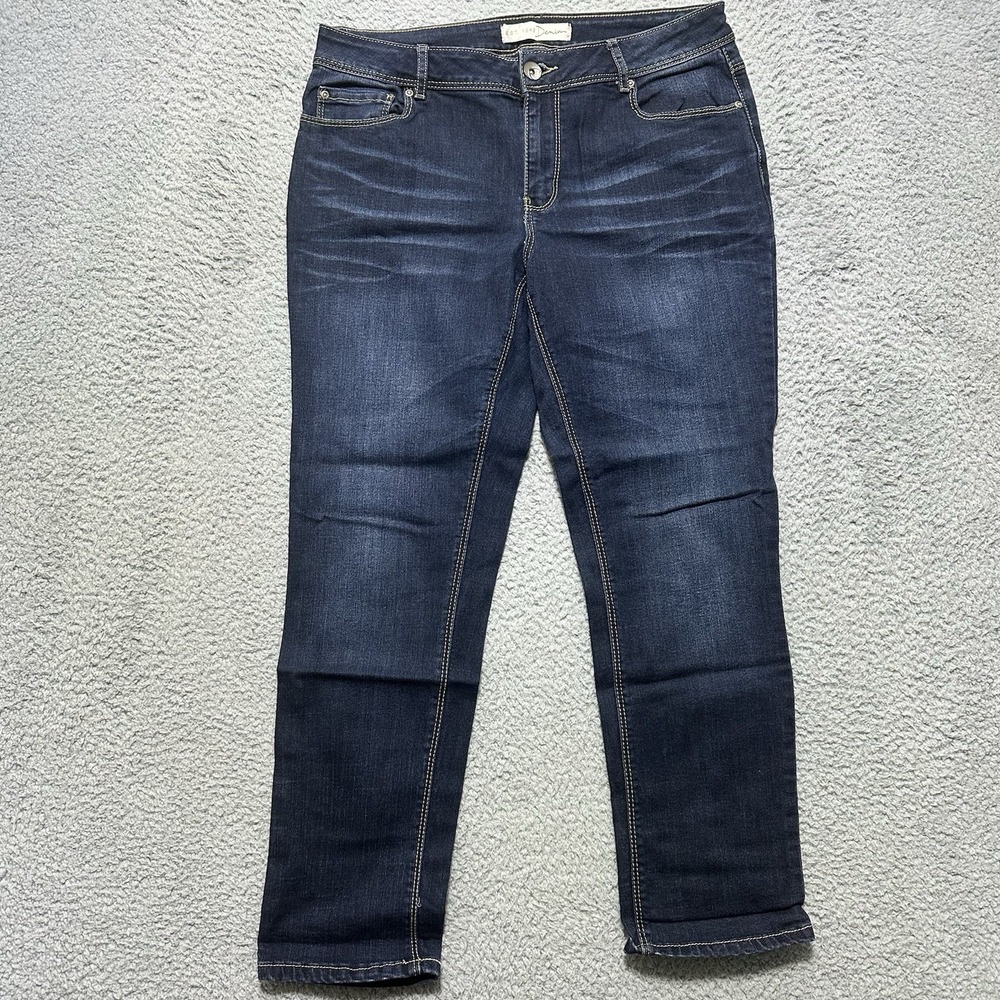 Women's Est. 1946 Denim Jeans Contemporary Fit‎ Size 10 Dark Wash Whiskers